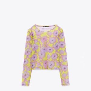 Printer tulle shirt. Brand new!